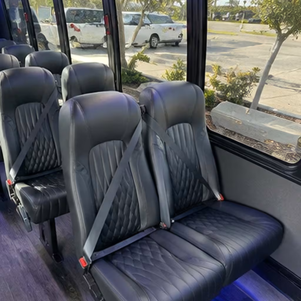 28 passenger minibus interior