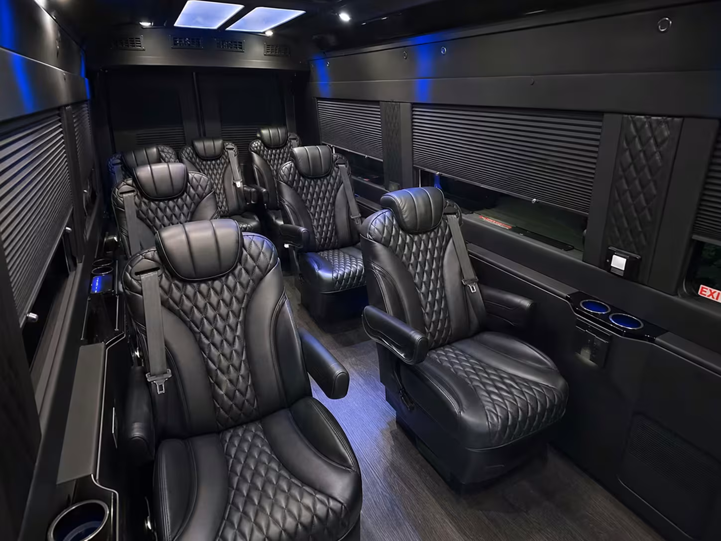 sprinter van with driver inside